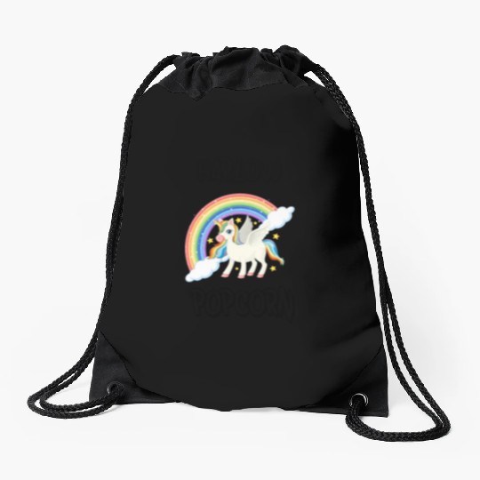 Harlow And Popcorn Merch Popcorn The Pony Drawstring Bags