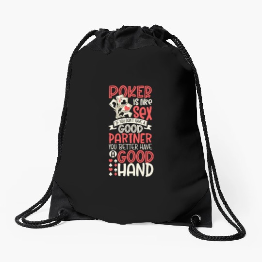 Poker Casino Poker Player Gambling Roulette Drawstring Bags