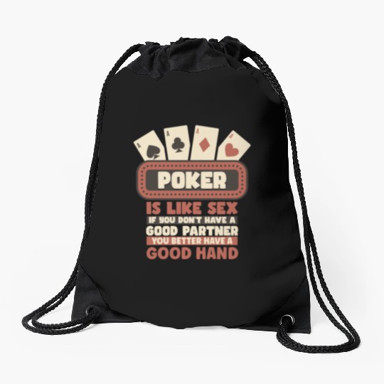 Poker Casino Poker Player Gambling Roulette Drawstring Bags