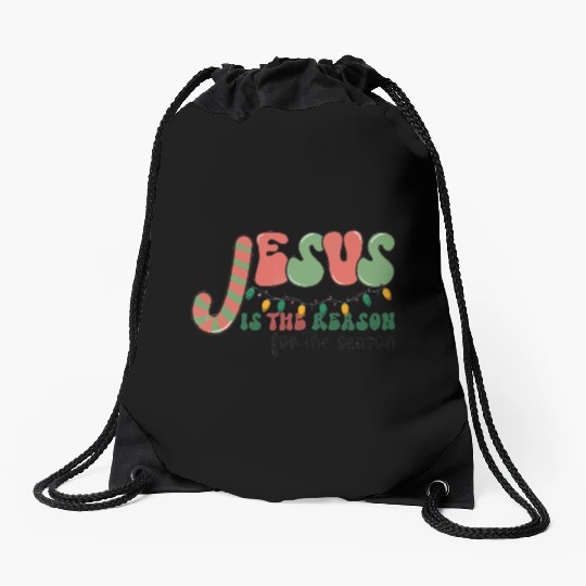 Jesus is The Reason for the Season Candy Christian Drawstring Bags