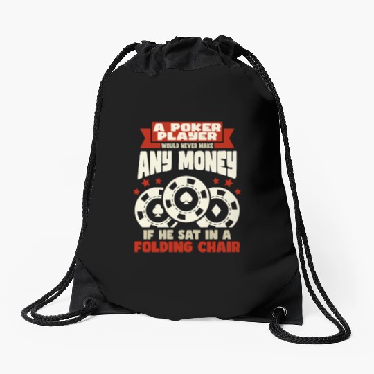 Poker Casino Poker Player Gambling Roulette Gift Drawstring Bags