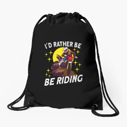 Dirt Bike Dirt Bike Riding Motocross Dirt Biking Drawstring Bags