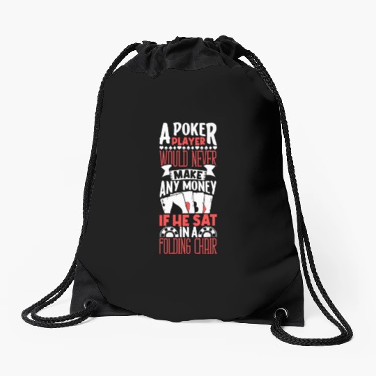 Poker Casino Poker Player Gambling Roulette Gift Drawstring Bags