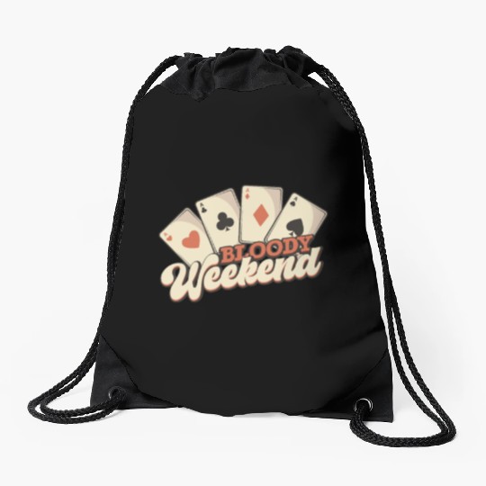 Poker Casino Poker Player Gambling Roulette Drawstring Bags
