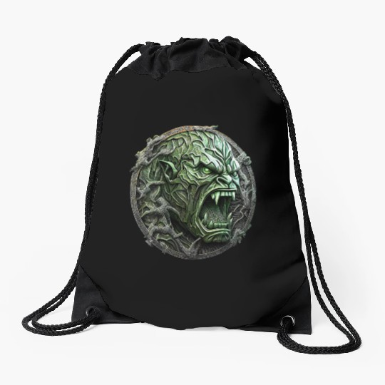 Angry Hulk Drawstring Bags
