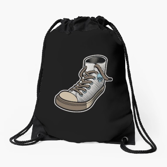 Old school Sneaker Drawstring Bags