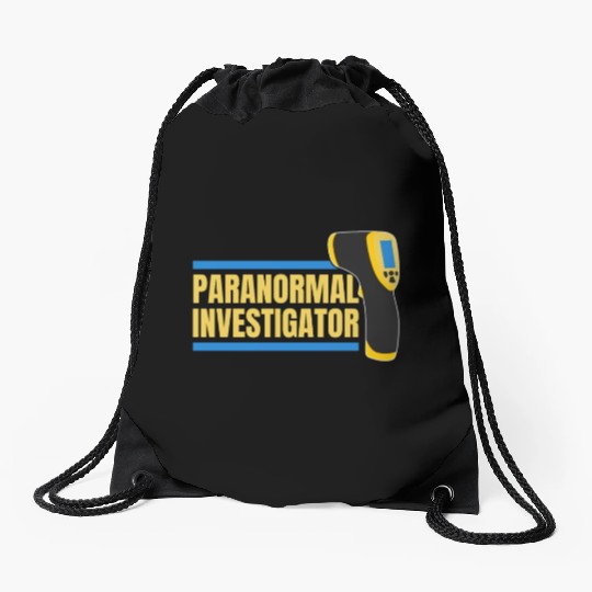 Ghost Hunting Paranormal Investigator Drawstring Bags