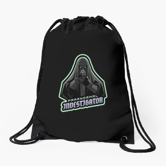 Ghost Hunting Paranormal Investigator Drawstring Bags