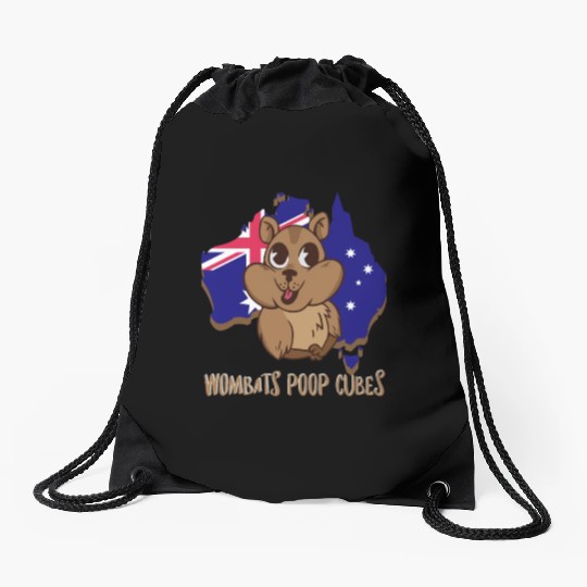 Wombats Poop Cubes For A Wombat Lover Drawstring Bags
