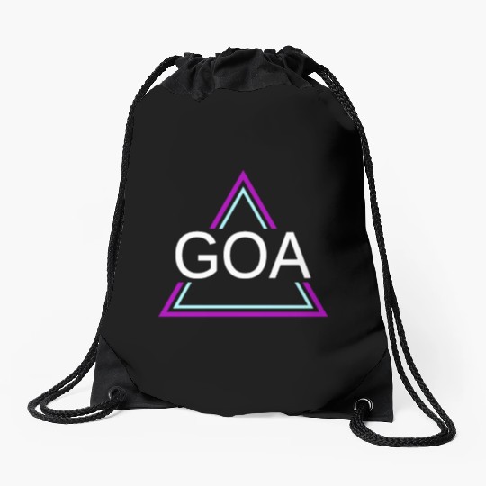 GOA Techno House Party EDM Festival Electro Rave Drawstring Bags