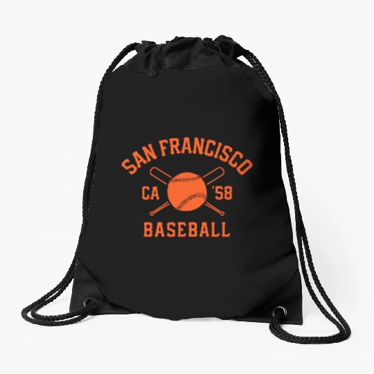 San Francisco Baseball Vintage Sf The City Giant Drawstring Bags