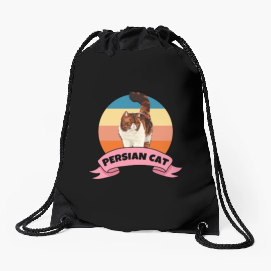 Persian Cat Persian Cat Drawstring Bags