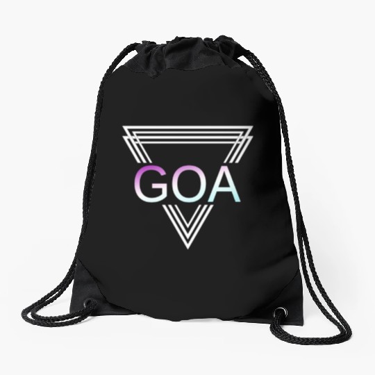 GOA Techno House Party EDM Festival Electro Rave Drawstring Bags
