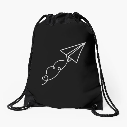 kite design for pilots and flying lovers Drawstring Bags