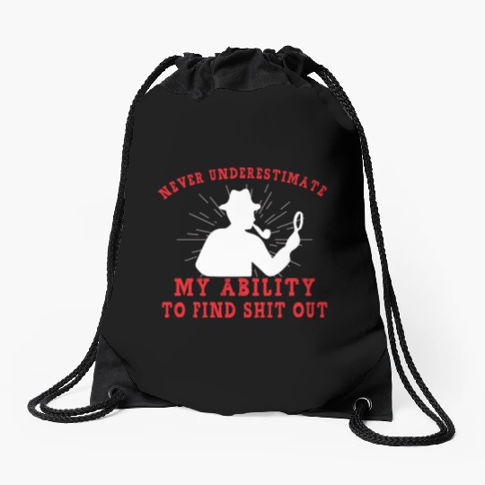 True Crime Murder Spy Crime Interest Gift Idea Drawstring Bags