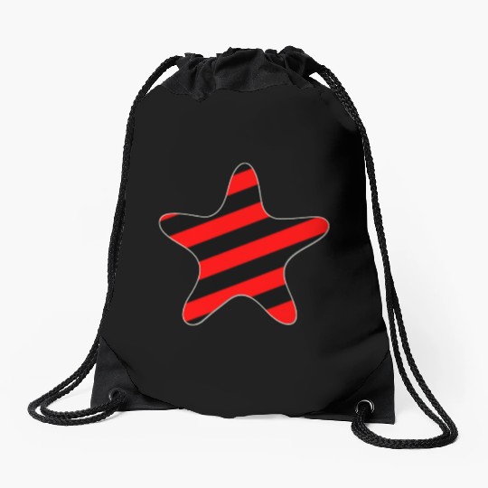 CUTE STARFISH NEON Drawstring Bags
