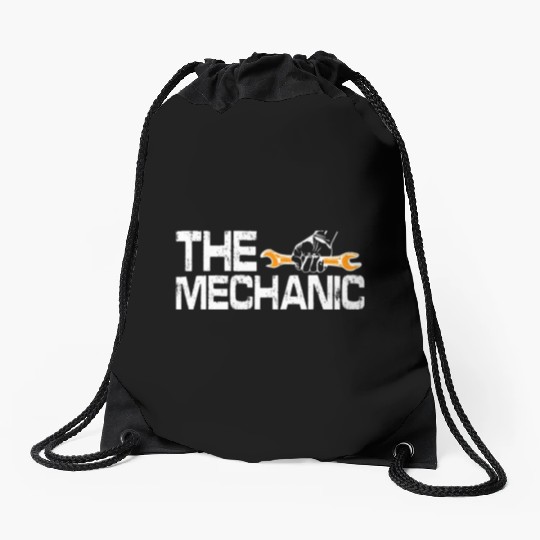 Dad Car Guy Garage Father's Day Funny Car Mechanic Drawstring Bags