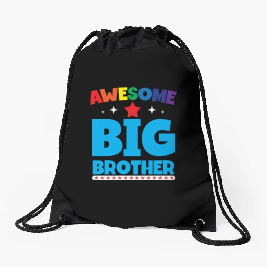 Kids Big brother Announcement Drawstring Bags