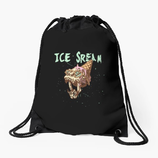 Ice scream Halloween Drawstring Bags