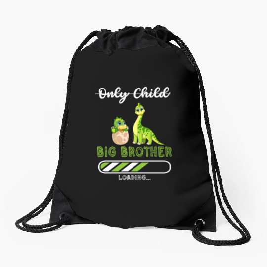 Big brother dinosaur Drawstring Bags