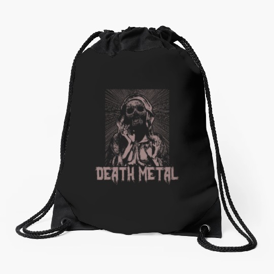 Goth Rock Satan Unicorn Festivals Death Metal Drawstring Bags