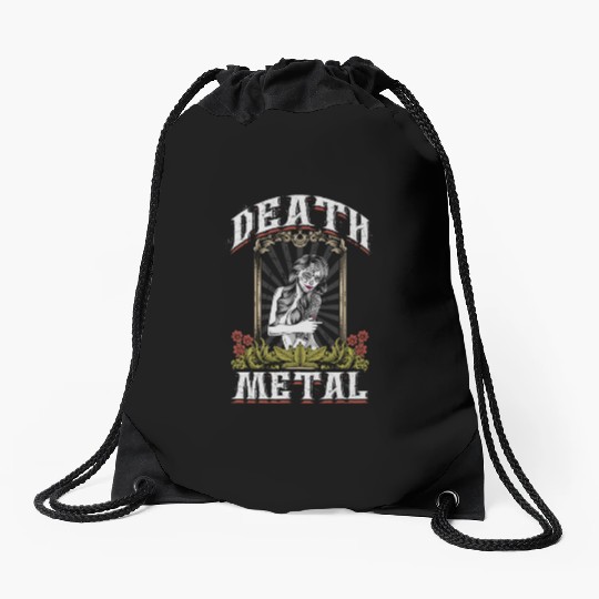 Goth Rock Satan Festivals Death Metal Drawstring Bags