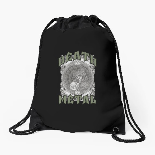 Goth Rock Satan Festivals Death Metal Drawstring Bags