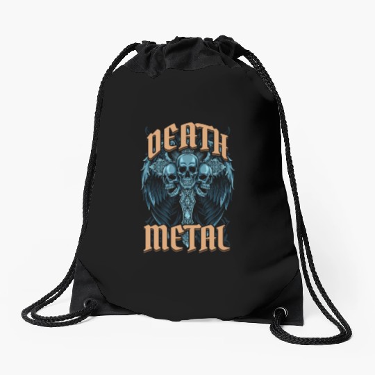 Goth Rock Satan Festivals Death Metal Drawstring Bags