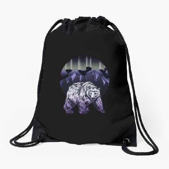 Alaska Gift USA Natur Bär Denali Grizzly Wald Drawstring Bags