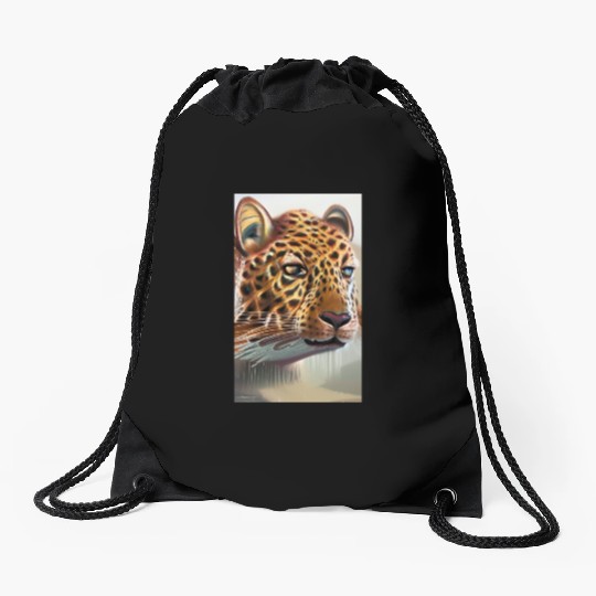 Jaguar Drawstring Bags