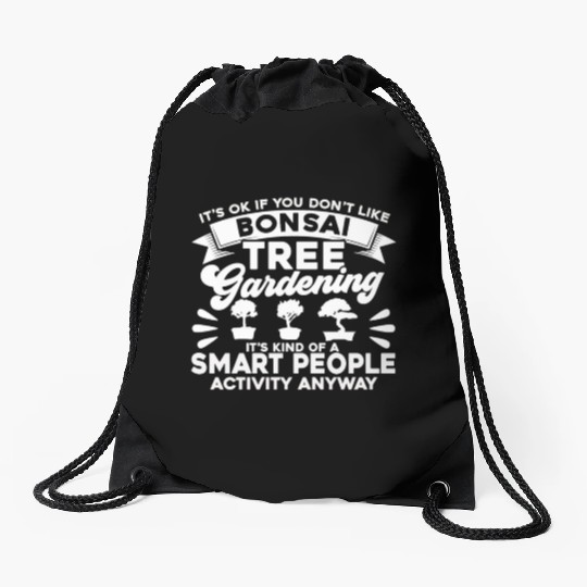 Bonsai Tree Owner Gift Bonsai Tree Gardening Drawstring Bags