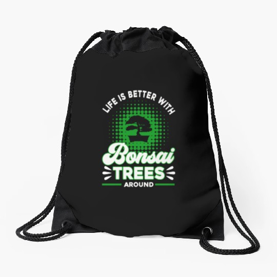Bonsai Tree Owner Gift Bonsai Tree Gardening Drawstring Bags