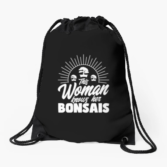 Bonsai Tree Owner Gift Bonsai Tree Gardening Drawstring Bags