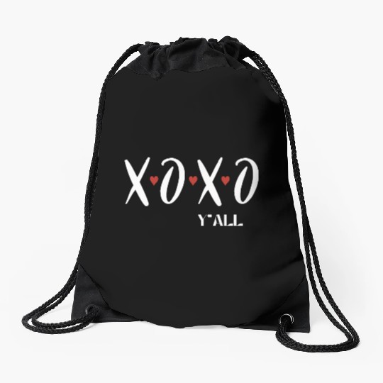 xoxo I love you Valentine's day Drawstring Bags