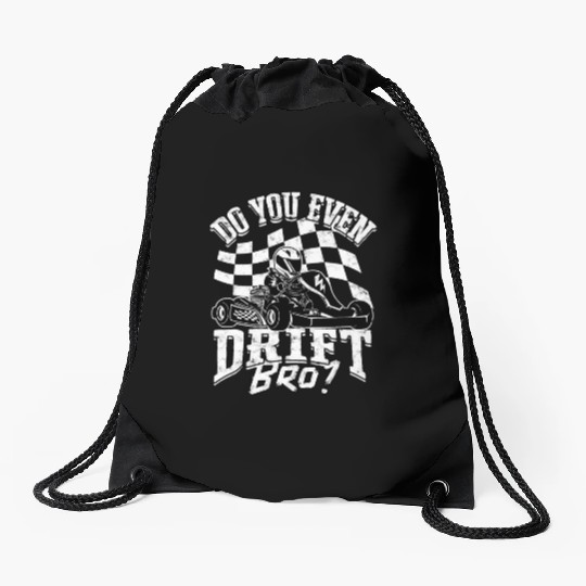 Go Kart Racer Pit Crew Car Racing Karting Drawstring Bags