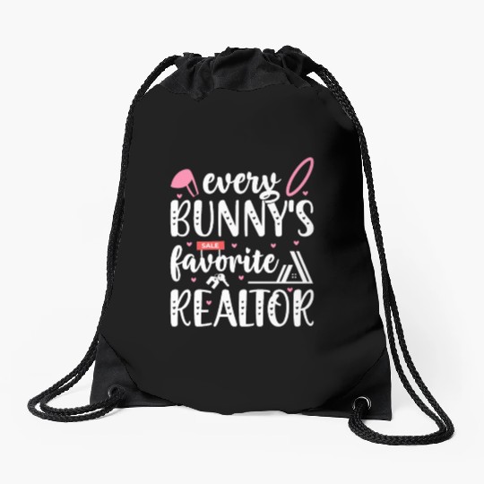 Realtor Easter Real Estate Agent Drawstring Bags