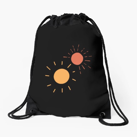 Sun design Drawstring Bags