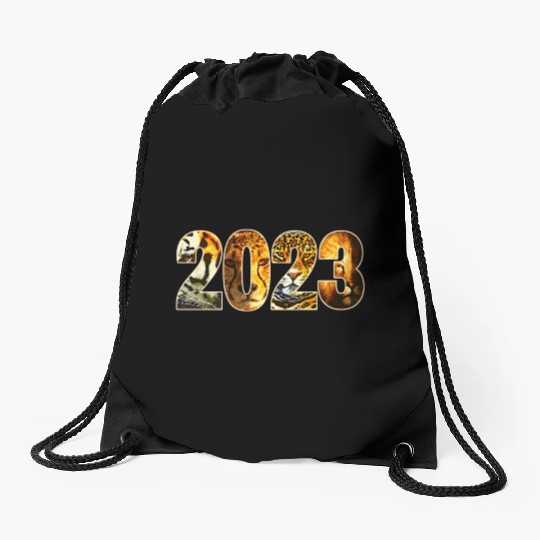 2023 WILD CAT DESIGN TIGER, CHEETAH, JAGUAR, LION Drawstring Bags