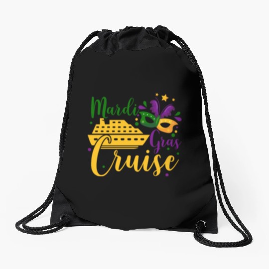 Mardi Gras Cruise Drawstring Bags
