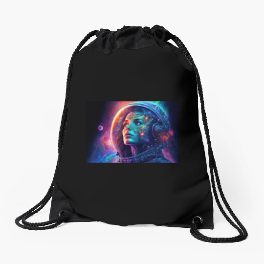 Psychedelic Astronauts 2 Drawstring Bags