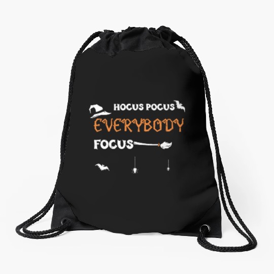 Hocus Pocus Everybody Focus Drawstring Bags