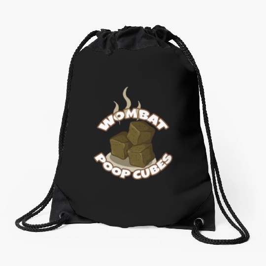 Wombat Poop Cubes Drawstring Bags