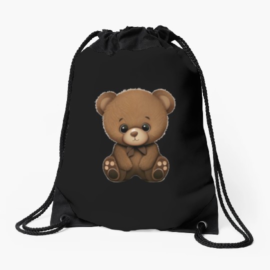 Cute Teddy Bear Drawstring Bags