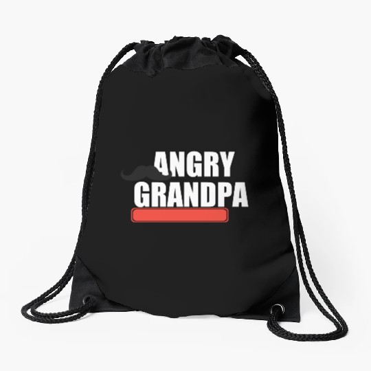 ANGRY GRANDPA Drawstring Bags