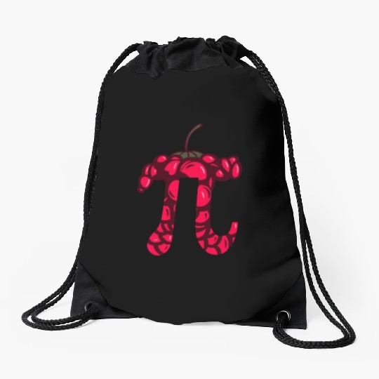 Raspberry Cake - Funny Pi Day Math Teacher Drawstring Bags
