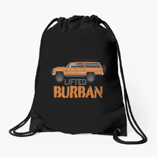 burban Burnt Orange Drawstring Bags