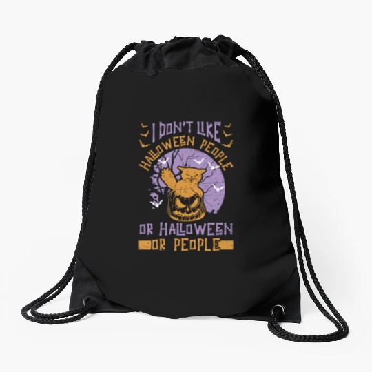 Halloween Cat Owner Pet Animal Kitten Lover Drawstring Bags