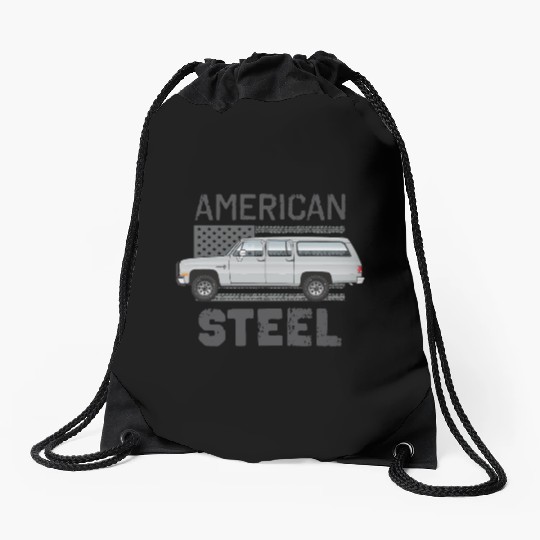 american Light Silver Drawstring Bags