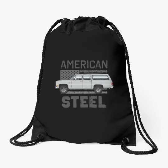 american Light Silver Drawstring Bags