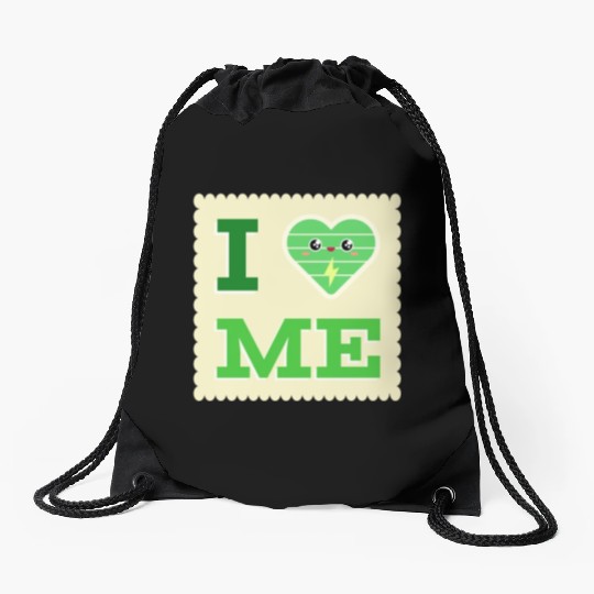 I Love Me 3 Drawstring Bags
